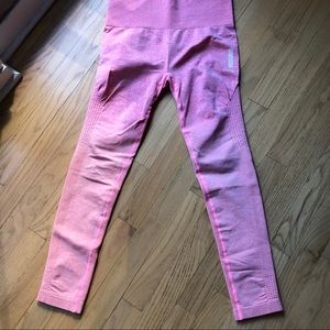Gymshark pink and orange ombre leggings